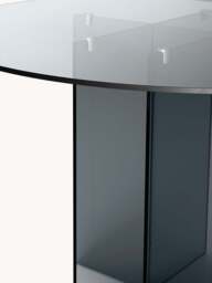 Round Glass Dining Table Anouk, in various sizes - thumbnail 5