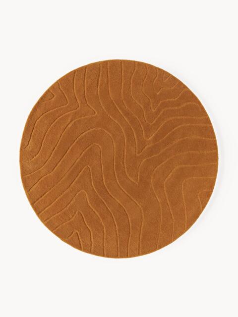 Round Hand-Tufted Wool Rug Aaron - image 1