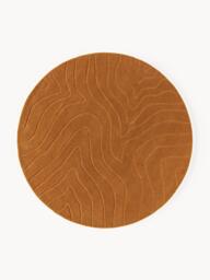 Round Hand-Tufted Wool Rug Aaron - thumbnail 1
