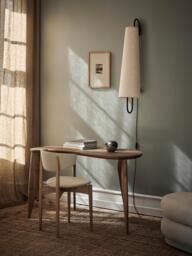 Walnut Wood Desk Feve in Organic Shape - thumbnail 2