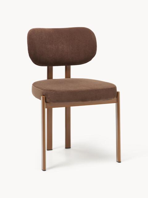 Upholstered Corduroy Dining Chair Adrien - image 1