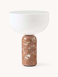Small Portable Marble LED Table Lamp Kizu, Dimmable