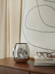 Mouth-Blown Glass Vase Mirror, H 17 cm - thumbnail 6