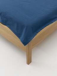 Washed Cotton Percale Bed Sheet Louane with Ruffles - thumbnail 2