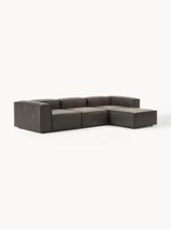 Modular Leather Sofa Lennon (4-seater) with Ottoman (left/right) - thumbnail 2