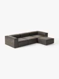 Modular Leather Sofa Lennon (4-seater) with Ottoman (left/right) - thumbnail 3
