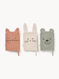 Organic Cotton Washcloths Sylvester, Set of 3