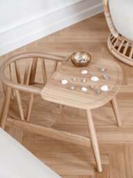 Kids Handmade Oak Wood Chair Smilla - thumbnail 3