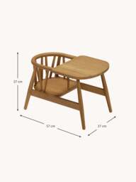 Kids Handmade Oak Wood Chair Smilla - thumbnail 6
