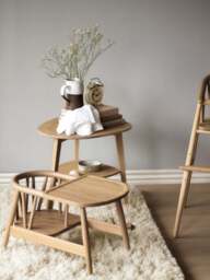 Kids Handmade Oak Wood Chair Smilla - thumbnail 4