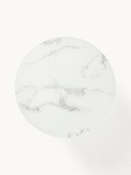 Round Coffee Table Antigua with Marble Effect Glass Top - thumbnail 4
