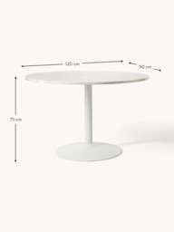 Oval Marble Dining Table Miley, 120 x 90 cm - thumbnail 8