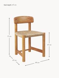 Handmade Pine Wood Dining Chair Daumiller - thumbnail 8