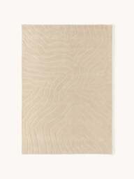 High-Low Wool Rug Aaron, Hand-Tufted - thumbnail 1