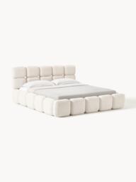 Upholstered Teddy Bouclé Bed Tayla