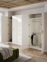 Modular Hinged Door Wardrobe Denise, 300 cm Wide, in various sizes - thumbnail 9