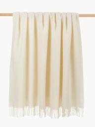 Wool Throw Tyrol with Zig-Zag Pattern and Fringes - thumbnail 3