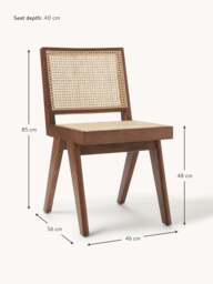 Wooden Dining Chair Sissi with Viennese Wickerwork - thumbnail 9