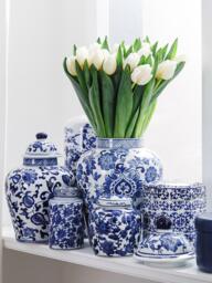 Porcelain Vase Annabelle with Lid, H 26 cm - thumbnail 6