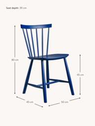 Handmade Beech Wood Dining Chair J46 - thumbnail 3