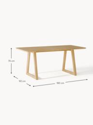Oak Wood Dining Table Nik, in various sizes - thumbnail 6