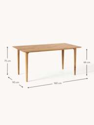 Oak Wood Dining Table Archie, in various sizes - thumbnail 7