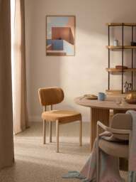 Upholstered Corduroy Dining Chair Adrien - thumbnail 7