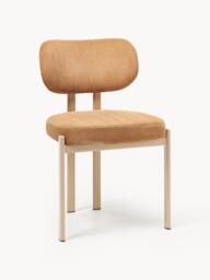 Upholstered Corduroy Dining Chair Adrien - thumbnail 1