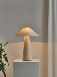 Large Linen Table Lamp Ilena - thumbnail 2