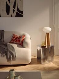 Metal Side Table Dale in Organic Shape - thumbnail 2