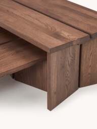 Oak Wood Coffee Tables Amad, Set of 2 - thumbnail 6