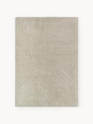 High-Low Wool Rug Aaron, Hand-Tufted - thumbnail 1