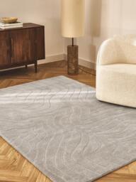 High-Low Wool Rug Aaron, Hand-Tufted - thumbnail 2