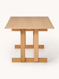 Extendable Oak Wood Dining Table Brynn, in various sizes - thumbnail 4