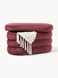 Small Velvet Upholstered Bench Alto with Storage Space - thumbnail 3