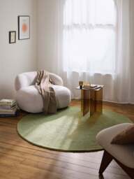 Round Hand-Tufted Wool Rug Eleni - thumbnail 6