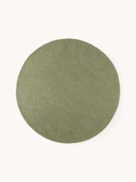 Round Hand-Tufted Wool Rug Eleni