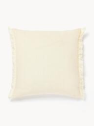 Linen Cushion Cover Luana with Fringes - thumbnail 1