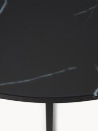 Round XL Coffee Table Antigua with Marble Effect Glass Top - thumbnail 5