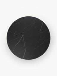Round XL Coffee Table Antigua with Marble Effect Glass Top - thumbnail 4
