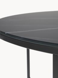 Round XL Coffee Table Antigua with Marble Effect Glass Top - thumbnail 6