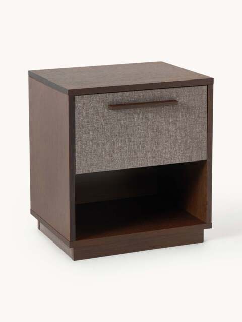 Wooden Bedside Table Wisp with Upholstered Front - image 1