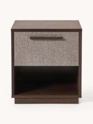 Wooden Bedside Table Wisp with Upholstered Front - thumbnail 3