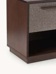 Wooden Bedside Table Wisp with Upholstered Front - thumbnail 6