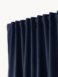 Opaque Multi-Band Curtains Jensen, Set of 2, W 130 cm - thumbnail 4