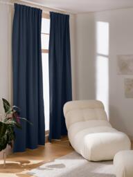 Opaque Multi-Band Curtains Jensen, Set of 2, W 130 cm - thumbnail 2