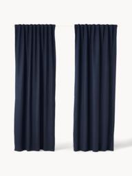 Opaque Multi-Band Curtains Jensen, Set of 2, W 130 cm - thumbnail 3