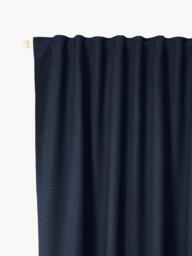 Opaque Multi-Band Curtains Jensen, Set of 2, W 130 cm