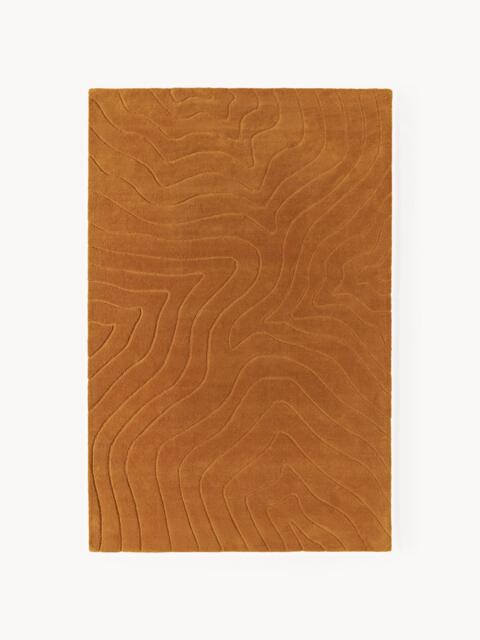 High-Low Wool Rug Aaron, Hand-Tufted