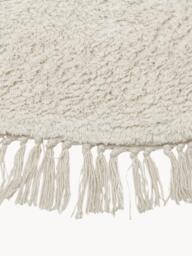 Round Hand-Tufted Cotton Rug Daya with Fringes - thumbnail 3
